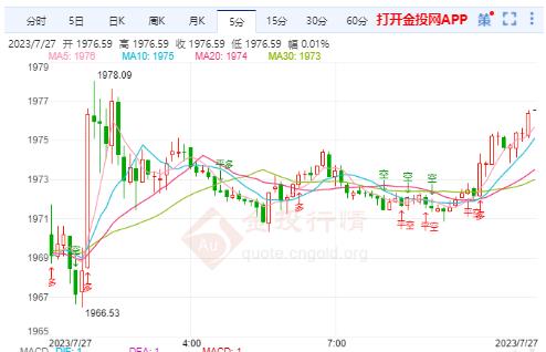国际金价震荡走高延续涨势